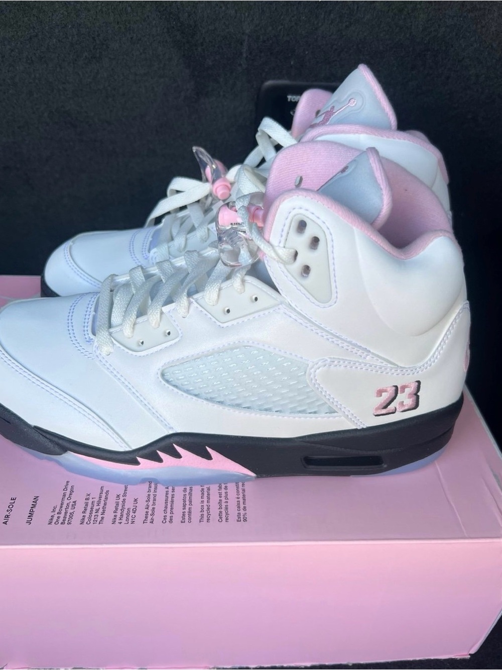 Jordan 5 Medium Soft Pink Size 9.5 Men's Brand New HQ7978-102 New In Box No Lid!